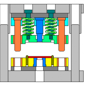 Обработка штамповки - демонстрация динамических диаграмм 